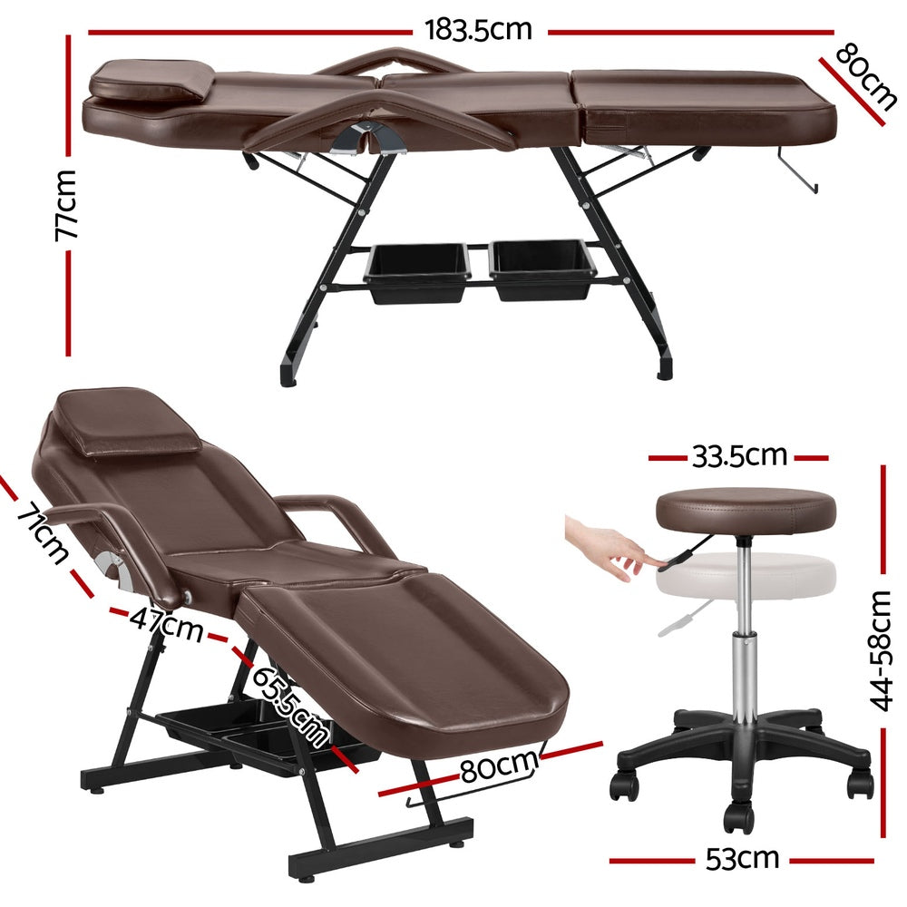 Brown Beauty Bed & Chair