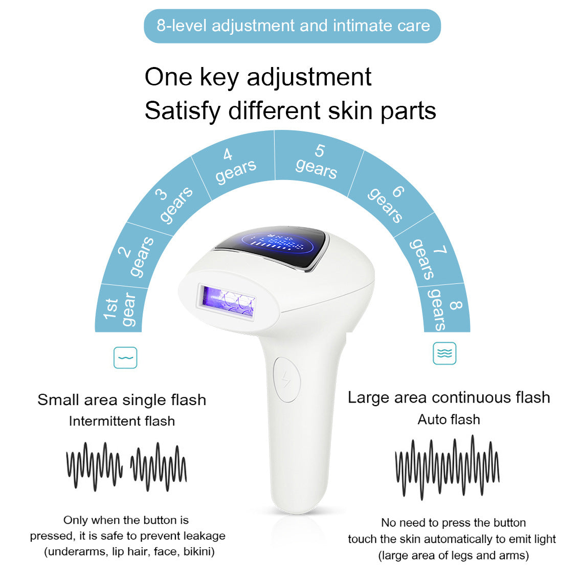 White IPL Laser Hair Removal Device
