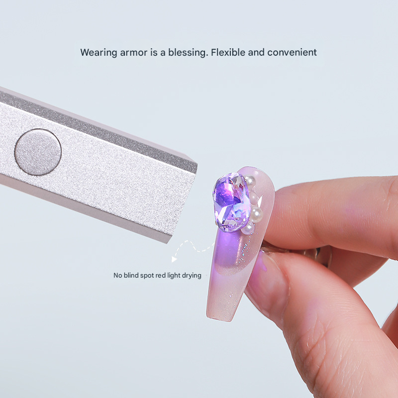 Silver Handheld UV LED Nail Curing Pen