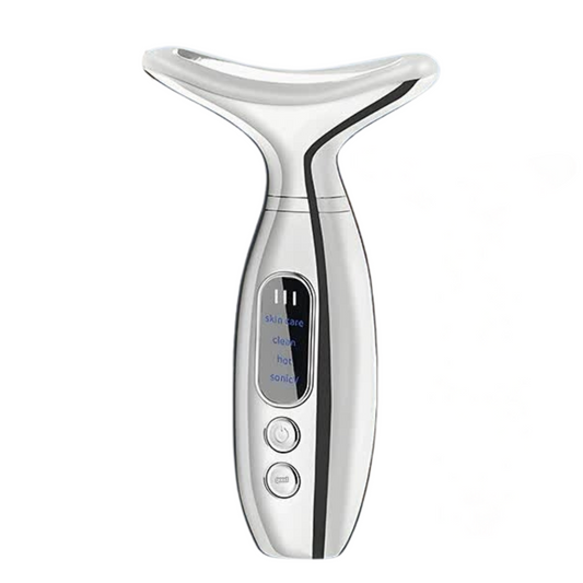 Silver Sonic Vibration and Heat Neck & Face Massager