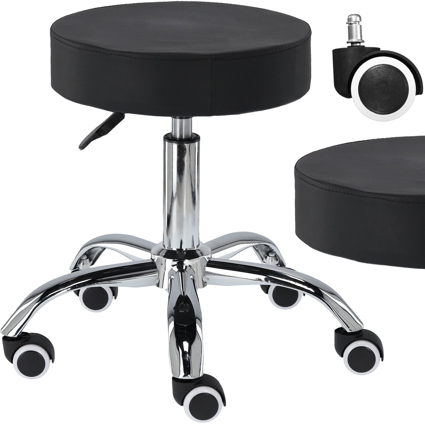 Adjustable Pedicure Swivel Round Chair