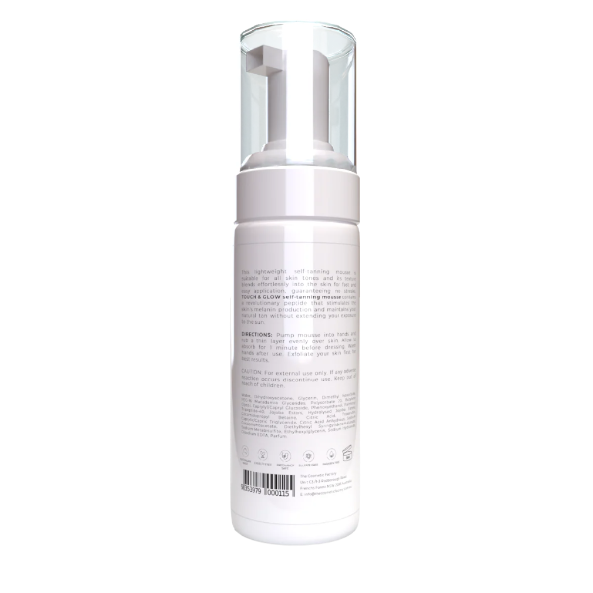 TOUCH & GLOW SELF-TANNING BODY MOUSSE | 150ML