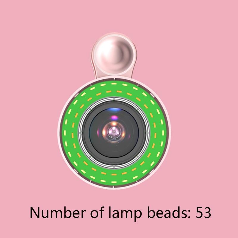 Selfie Light Macro Lens for Mobile Beauty Makeup - Pink