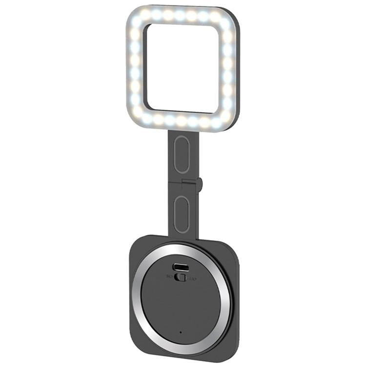 Portable Magnetic Selfie Light for Live Streaming and Skin Beauty - White