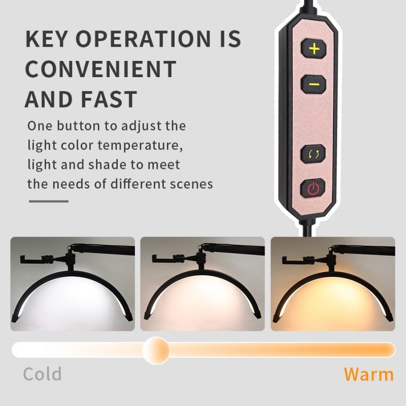 Black 16-inch Adjustable Beauty Light