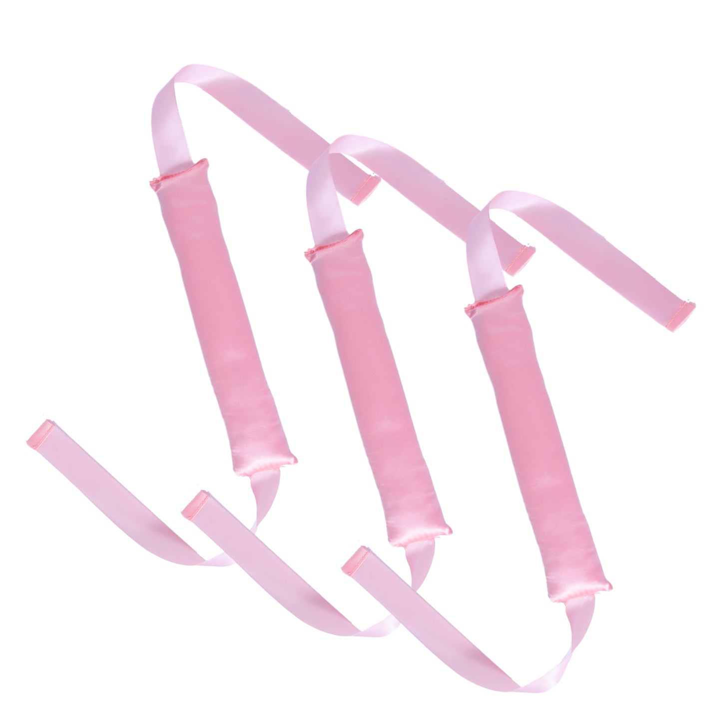 Pink No-Heat Hair Curling Ribbon Kit
