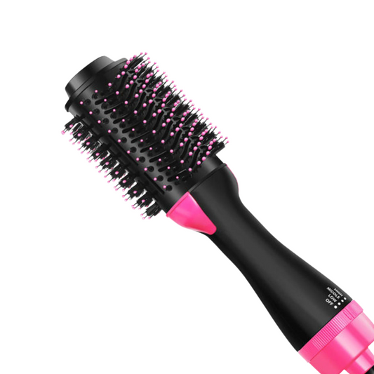 Pink And Grey One-Step Hair Dryer & Volumiser Brush